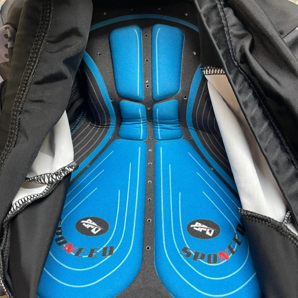 SPONEED Mens Cycling Shorts Padded Black 3XL Breathable Moisture Wicking - Picture 10 of 11